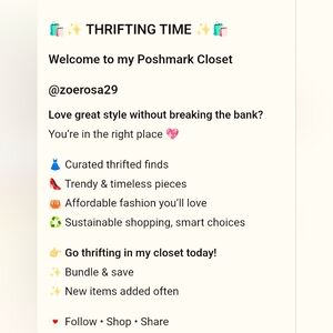 Thrifting Time Poshmark Closet